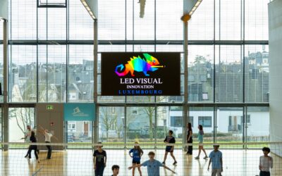 Un nouvel écran LED au cœur du Hall sportif Bélair à Luxembourg
